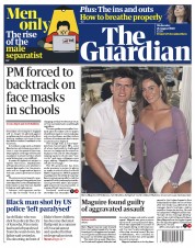 The Guardian (UK) Newspaper Front Page for 26 August 2020