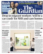 The Guardian front page for 27 February 2026