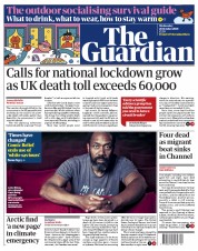 The Guardian (UK) Newspaper Front Page for 28 October 2020