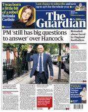 The Guardian (UK) Newspaper Front Page for 28 June 2021