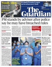 The Guardian (UK) Newspaper Front Page for 29 May 2020