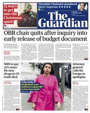 The Guardian front page for 2 December 2025
