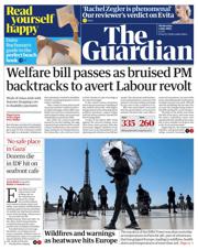 The Guardian front page for 2 July 2025