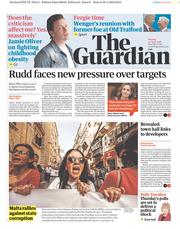 The Guardian (UK) Newspaper Front Page for 30 April 2018