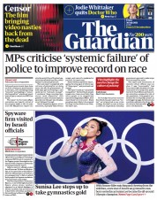 The Guardian (UK) Newspaper Front Page for 30 July 2021