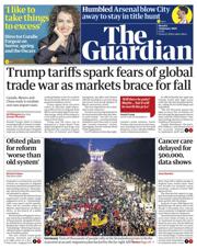 The Guardian front page for 3 February 2025