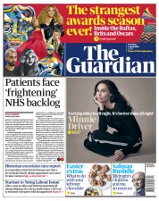 The Guardian (UK) Newspaper Front Page for 3 April 2021