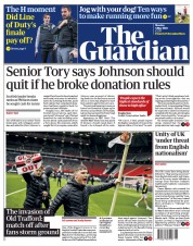 The Guardian (UK) Newspaper Front Page for 3 May 2021