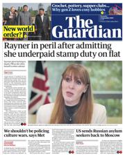 The Guardian front page for 4 September 2025