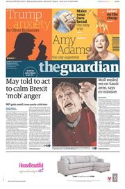 The Guardian (UK) Newspaper Front Page for 5 November 2016