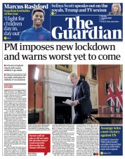 The Guardian (UK) Newspaper Front Page for 5 January 2021