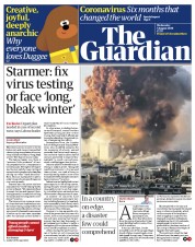 The Guardian (UK) Newspaper Front Page for 5 August 2020