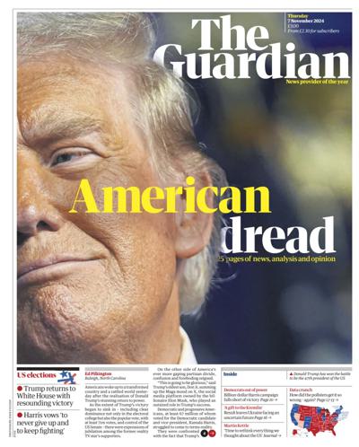 The Guardian Newspaper Front Page (UK) for 7 November 2024