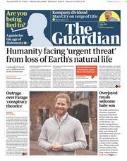 The Guardian (UK) Newspaper Front Page for 7 May 2019