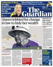 The Guardian (UK) Newspaper Front Page for 8 February 2021