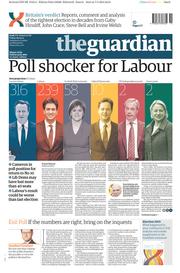 The Guardian (UK) Newspaper Front Page for 8 May 2015