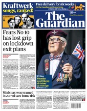 The Guardian (UK) Newspaper Front Page for 8 May 2020