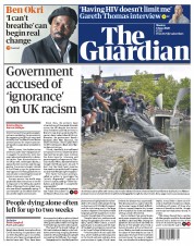 The Guardian (UK) Newspaper Front Page for 8 June 2020