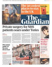 The Guardian (UK) Newspaper Front Page for 9 November 2019