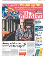 The Guardian (UK) Newspaper Front Page for 9 June 2018