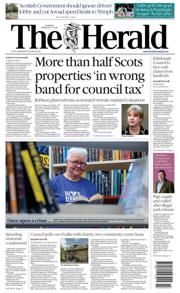 The Herald front page for 13 February 2025