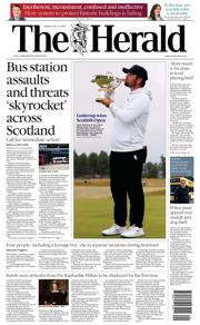 The Herald front page for 14 July 2025