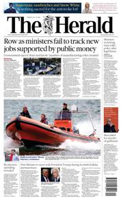 The Herald front page for 15 July 2025