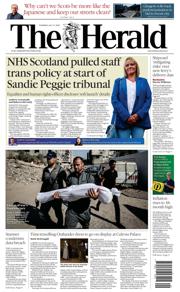 The Herald front page for 17 July 2025