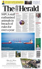The Herald front page for 18 July 2025