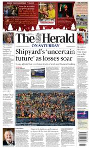 The Herald front page for 20 December 2025