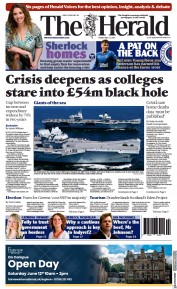 The Herald (UK) Newspaper Front Page for 21 May 2021