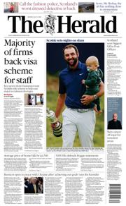 The Herald front page for 21 July 2025