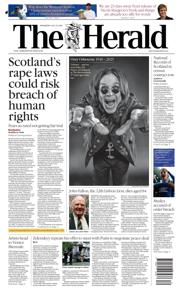 The Herald front page for 23 July 2025
