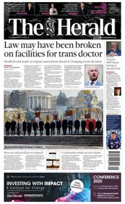 The Herald front page for 25 February 2025