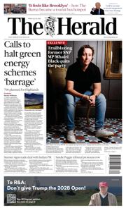 The Herald front page for 25 July 2025