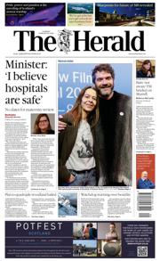 The Herald front page for 26 February 2026