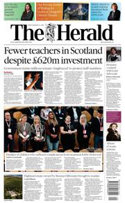 The Herald front page for 27 February 2026