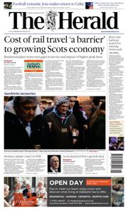 The Herald front page for 28 January 2025