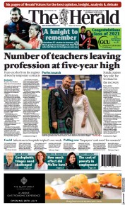 The Herald (UK) Newspaper Front Page for 30 July 2021