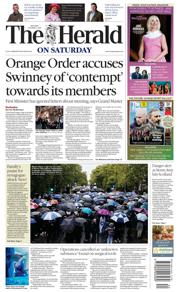 The Herald front page for 4 October 2025