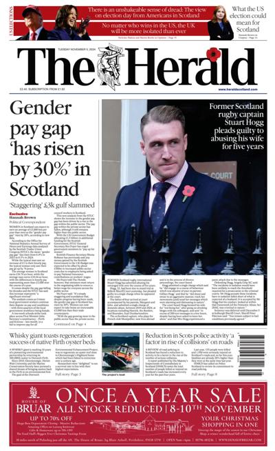 The Herald Newspaper Front Page (UK) for 5 November 2024