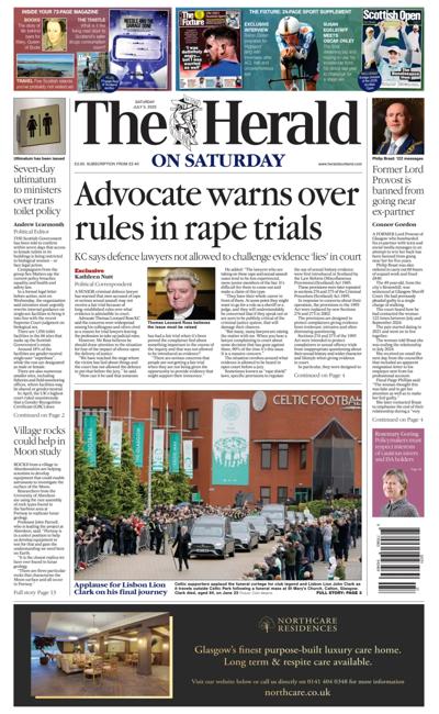 The Herald Newspaper Front Page (UK) for 5 July 2025