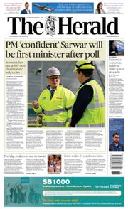 The Herald front page for 5 September 2025