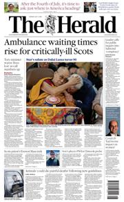 The Herald front page for 7 July 2025