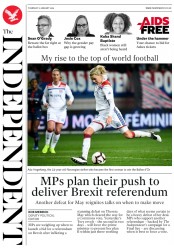 The Independent (UK) Newspaper Front Page for 10 January 2019