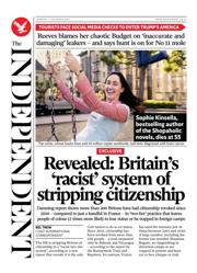 The Independent front page for 11 December 2025