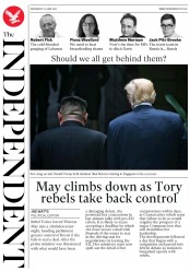 The Independent (UK) Newspaper Front Page for 13 June 2018