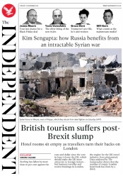 The Independent (UK) Newspaper Front Page for 15 November 2016