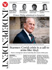 The Independent (UK) Newspaper Front Page for 18 February 2021