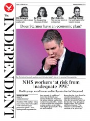 The Independent (UK) Newspaper Front Page for 19 February 2021